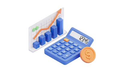 Financial Growth: Calculating Profits with Calculator and Chart