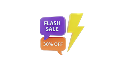 Flash Sale Announcement with 30% Off Discount