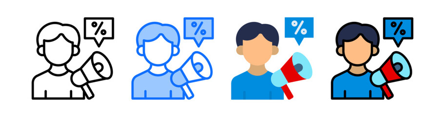 Promotion Icon Collection Set Different Style