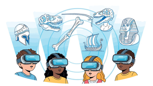 Children Explore History and Anthropology Through Virtual Reality Headsets