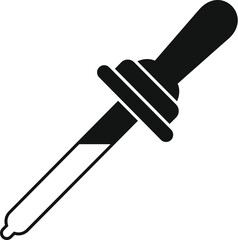 Dropper containing liquid representing science, chemistry, and medicine research