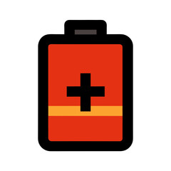 battery icon vector clip art for web and graphic design