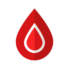 blood drop icon vector clip art for web and graphic design
