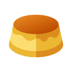 caramel flan vector clip art for web and graphic design