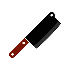 chopping knife vector clip art for web and graphic design