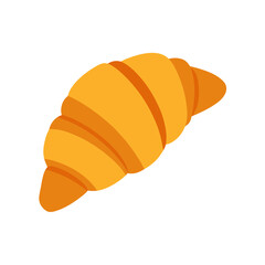 Vector Clip Art Croissant on White Background for Web and Graphic Design