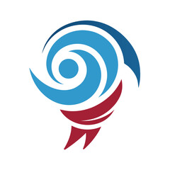 Vector Clip Art Cyclone Icon on White Background for Web and Graphic Design