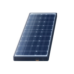 Solar Panel Isolated on White Background
