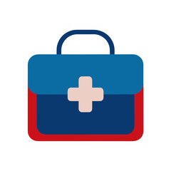 Obraz premium vector clip art doctor bag on white background for web and graphic design