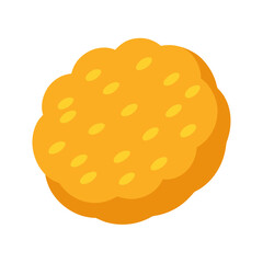 Vector Clip Art Hash Browns on White Background for Web and Graphic Design