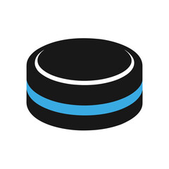 Vector Clip Art Hockey Puck on White Background for Web and Graphic Design