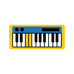 Vector Clip Art Keyboard on White Background for Web and Graphic Design