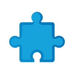 Obraz premium vector clip art puzzle piece on white background for web and graphic design