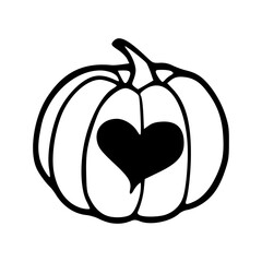 vector icon of Halloween or thanksgiving pumpkins