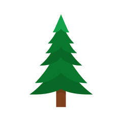 Fototapeta premium vector clip art spruce tree on white background for web and graphic design