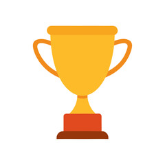 vector clip art trophy cup on white background for web and graphic design