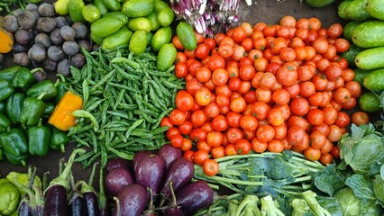 Fresh winter vegetables of India.