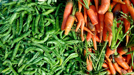 Fresh winter vegetables of India.