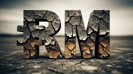 A detailed texture of an old brown wooden wall and an ancient stone sculpture of a head in nature