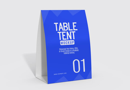 Table Tent Mockup