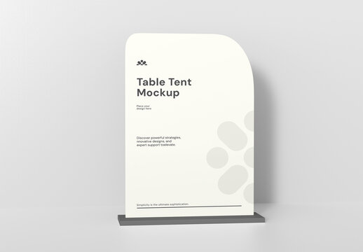Table Tent Mockup Template