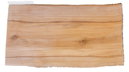 A natural wood board with a unique texture and knots, isolated on a white background. Ideal for
design, layout, presentation, banner, or craft and carpentry concepts.