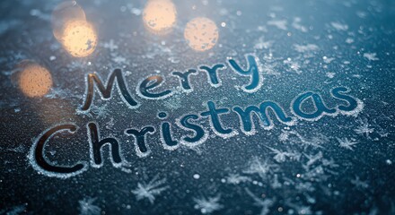 Frosty merry christmas