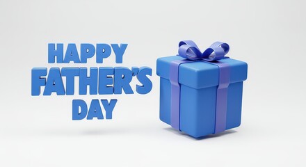 Gift box happy fathers day