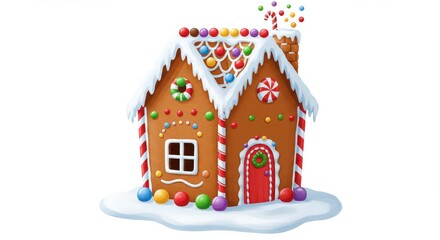 Gingerbread house holiday design