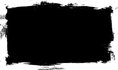 white watercolor brush painting blank frame border picture gruge graphic element