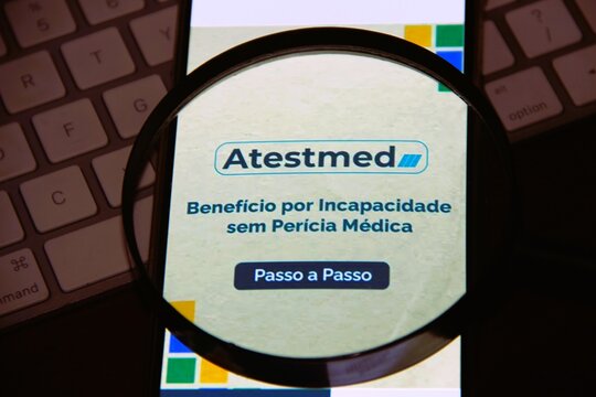 Atestmed - Sistema do INSS que permite solicitar o benef&iacute;cio por incapacidade tempor&aacute;ria (antigo aux&iacute;lio-doen&ccedil;a) enviando atestados m&eacute;dicos digitalmente pelo aplicativo ou site Meu INSS.