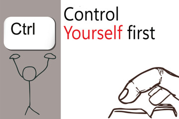 Creative Ctrl. botton background in theme quote of life.
