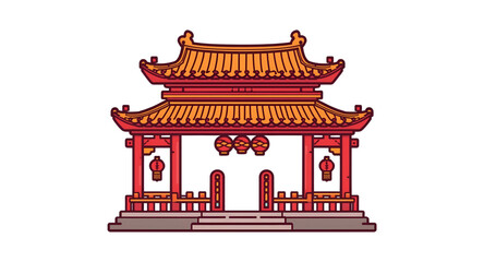 chinese temple building