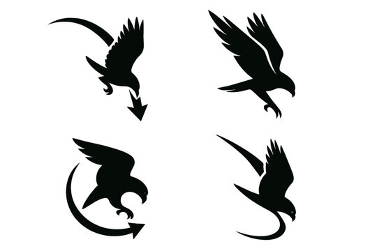 Predator's Swift Dive. Icons for: a predator&rsquo;s arc guiding a swift dive, keen wings steering a falling strike, a stooping form