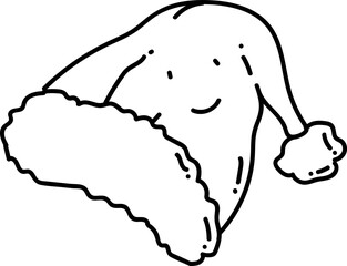 Christmas Santa Hat Doodle