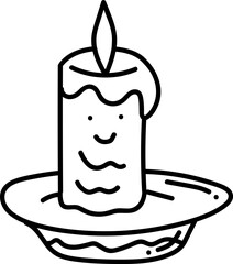 Christmas Candle Doodle
