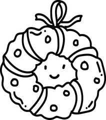 Christmas Wreath Doodle