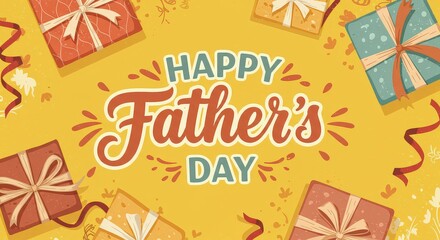 Happy fathers day gift background