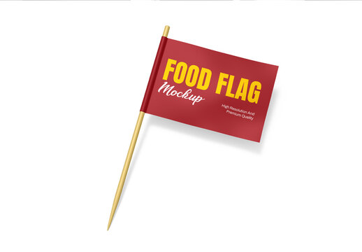Food Flag Mockup