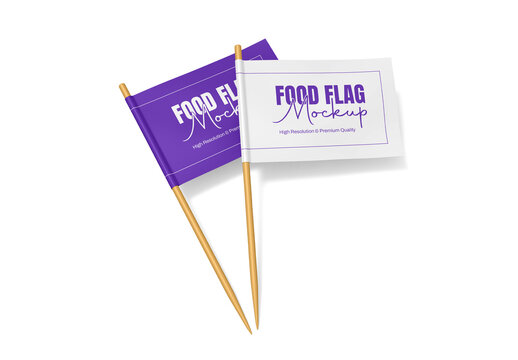 Two Food Flag Mockup