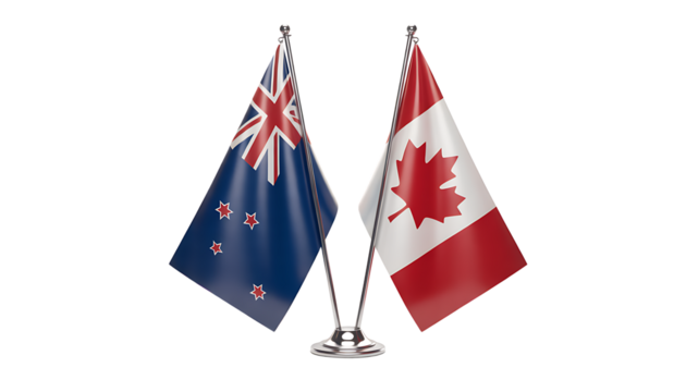 Canada and Australia: Miniature Flags Representing National Pride and Heritage
- Powered by Adobe
