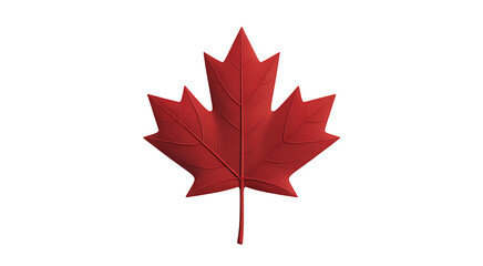 Canadian flag on a leaf 
