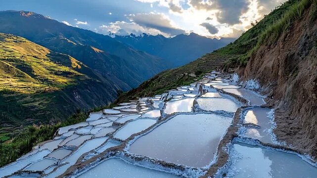 maras salt terraces cusco peru video
