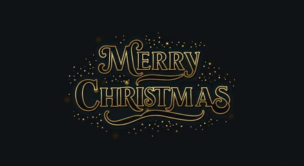 Merry christmas text graphic