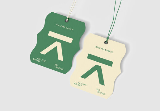Editable Label Tag Mockup