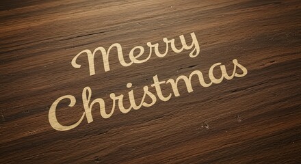 Merry christmas wooden background