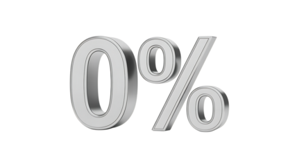 Percent sign 3d rendering discount percentage symbol modern design concept