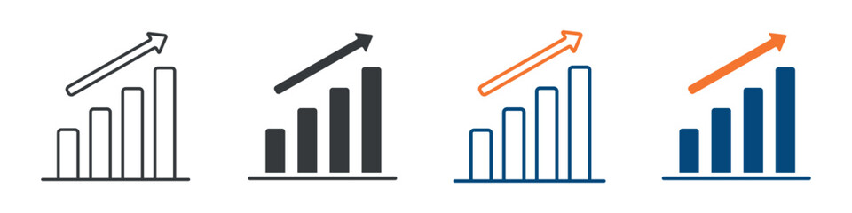 Trend Icon Set Multiple Style Collection 