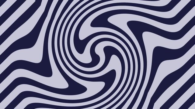 Navy and light blue swirling psychedelic optical illusion.