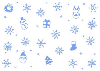 クリスマスの可愛いシンプル背景